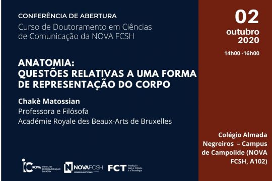 Chakè Matossian na abertura do Curso de Doutoramento em Ciências da Comunicação