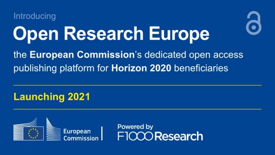 Open Research Europe - a nova plataforma de publicação científica em acesso aberto da Comissão Europeia