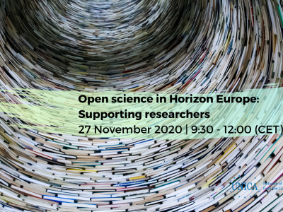 Webinar: Open science in Horizon Europe: Supporting researchers | Apresentações