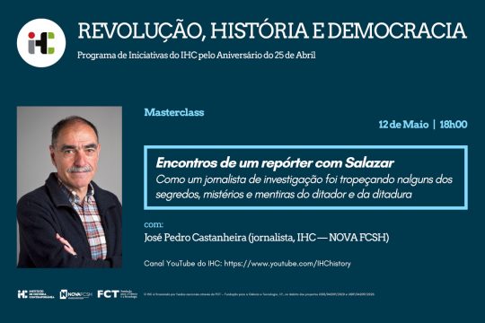 Masterclass "Encontros de um repórter com Salazar"