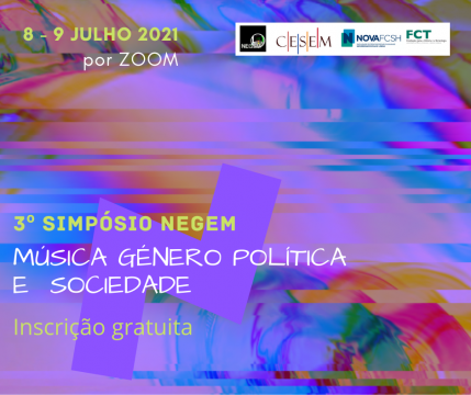 3° Simpósio NEGEM: Música, Género, Política e Sociedade
