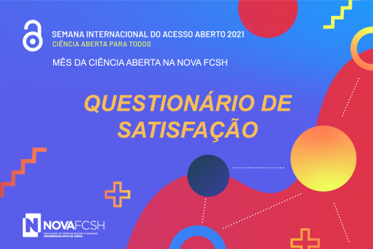 Questionário de satisfação - Mês da Ciência Aberta