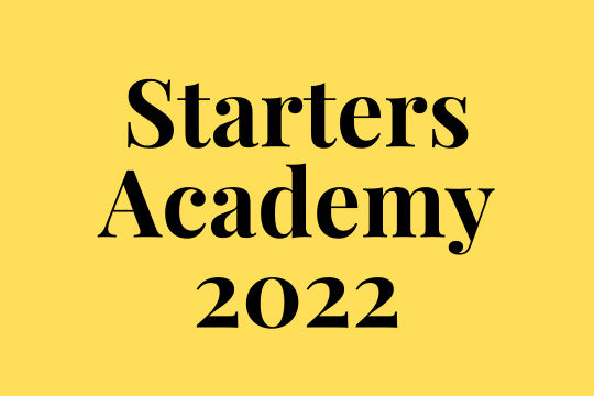 Starters Academy 2022 com inscrições abertas até 30 de janeiro