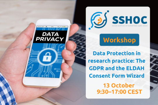 Workshop “Data Protection in research practice: The GDPR and the ELDAH Consent Form Wizard”