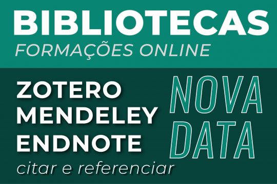 NOVA DATA! Sessão de formação sobre Zotero, Mendeley, Endnote: citar e referenciar