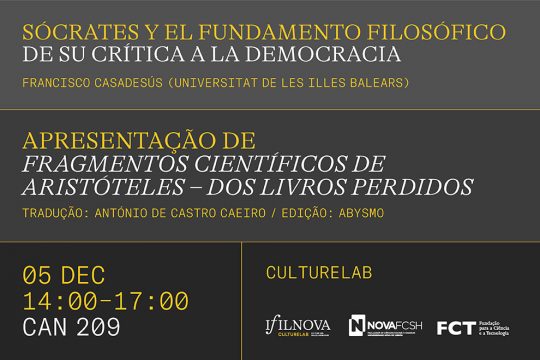 Sócrates y el fundamento filosófico de su crítica a la democracia / Apresentação de Fragmentos Científicos de Aristóteles – dos livros perdidos