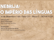 Conferência "Nebrija: O Império das Línguas"