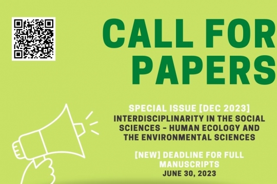 Call for Papers - Interdisciplinarity in the social sciences: Human ecology and the environmental sciences - Journal Forum Sociológico