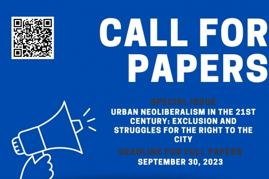 Call for Papers - Neoliberalismo urbano no século XXI: Da exclusão e lutas pelo direito à cidade