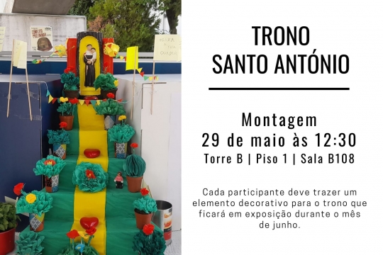 Trono de Santo António na NOVA FCSH