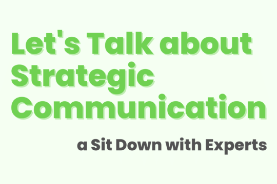 Let’s Talk about Strategic Communication - com Jasper Fessmann
