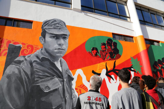 Renovação do mural de Salgueiro Maia revelada à comunidade