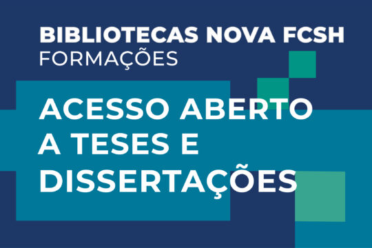 Sessão de formação sobre Acesso Aberto a teses e dissertações