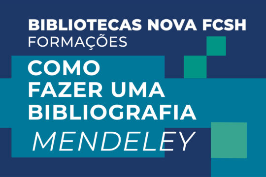 Sessão de formação sobre como fazer uma bibliografia: Mendeley