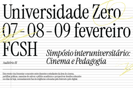 NOVA FCSH organiza Simpósio Interuniversitário de Cinema e Pedagogia