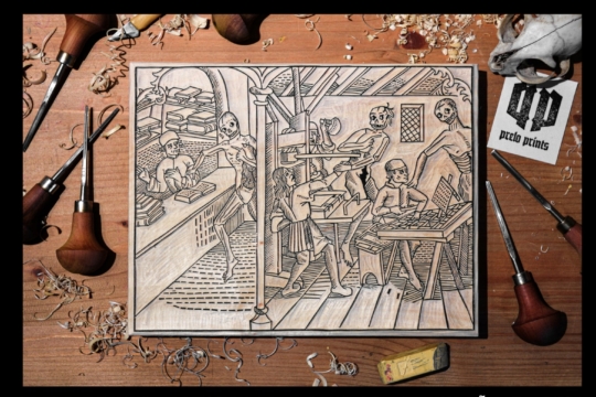 Sessão Medieval “Prelo Prints: Revivendo a Arte da Impressão Manual”