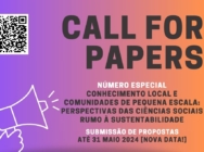 Call for Papers - Conhecimento local e comunidades de pequena escala