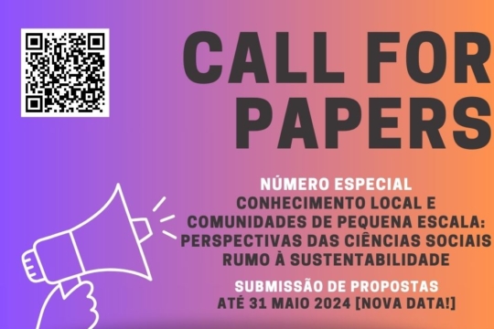Call for Papers - Conhecimento local e comunidades de pequena escala